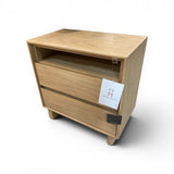 Halmstad 2-Drawer NIGHTSTAND Blonde Oak 24w18d24h