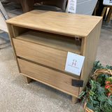 Halmstad 2-Drawer NIGHTSTAND Blonde Oak 24w18d24h