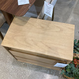 Halmstad 2-Drawer NIGHTSTAND Blonde Oak 24w18d24h