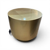 Ervin Round Metal SIDE TABLE Gold 18d16h