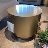 Ervin Round Metal SIDE TABLE Gold 18d16h