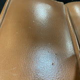Divani Chateau d'ax 3-Seat Leather Track Arm SOFA 80w39d33h