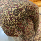 Bassett Upholstered Patterned Roll Arm w/ Nailhead Trim CHAIR 40w36d36h