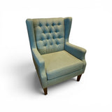 Upholstered Fabric Wingback CHAIR 30w26d40h