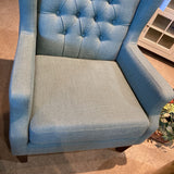 Upholstered Fabric Wingback CHAIR 30w26d40h