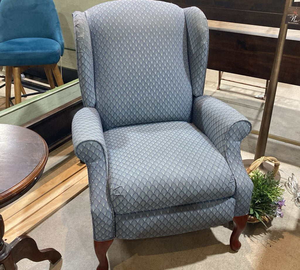 Lane Furniture Upholstered Wingback Manual Recliner RECLINERS 31w30d41h