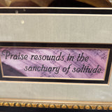 Ornate Framed Still Life w/ Poem ART WORK 16x22