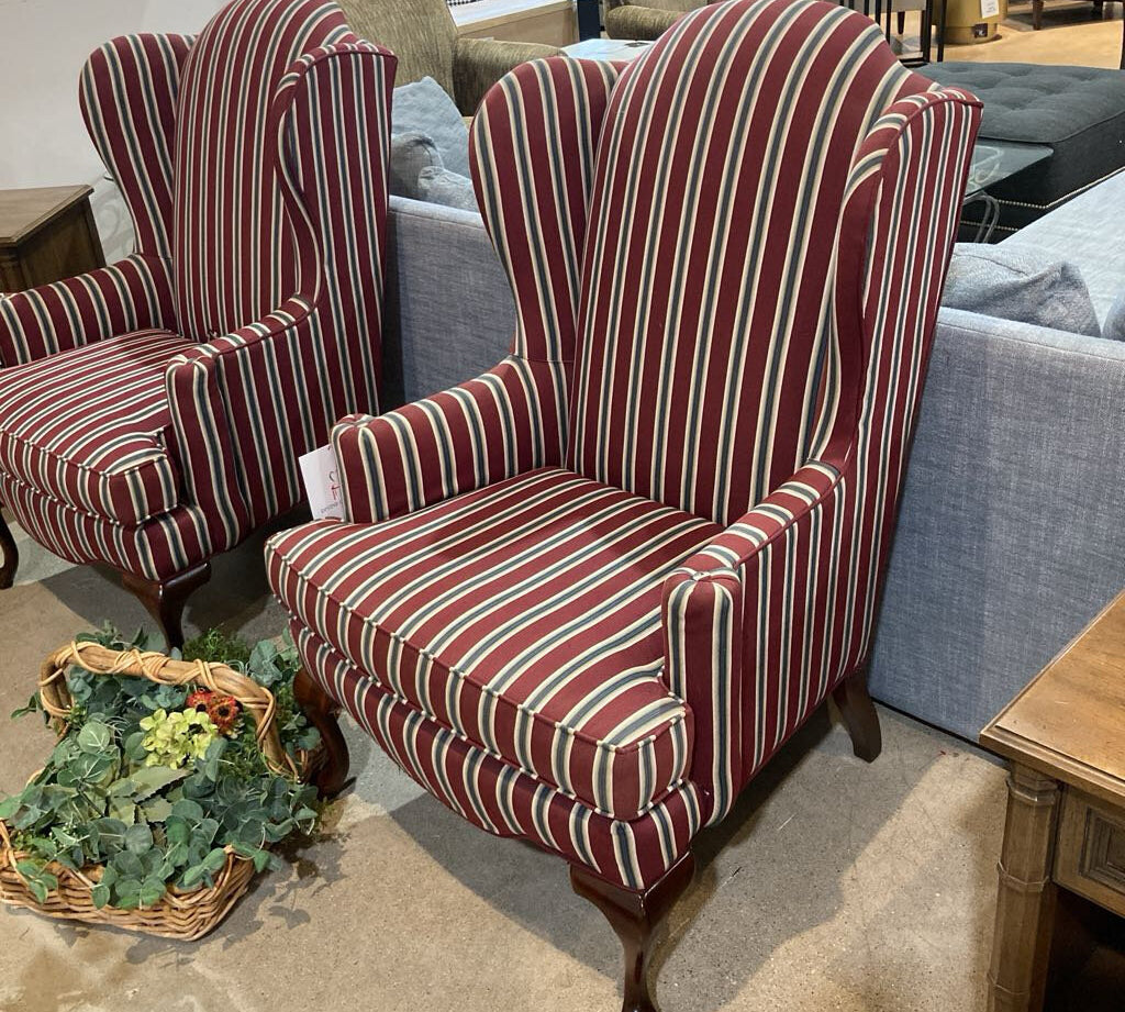 Walter E. Smithe Windmere Upholstered Wingback CHAIR 29w27d42h