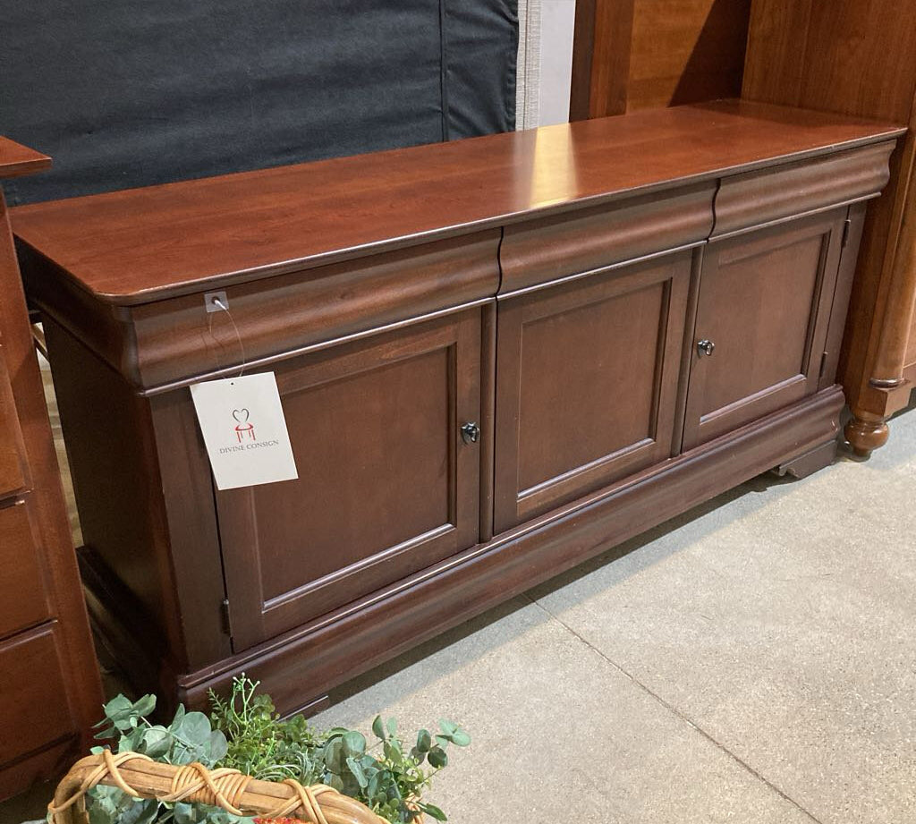Broyhill Traditional Solid Wood 3-Drawer BUFFET/SIDEBOARD 65w18d30h