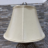 Traditional Open Cage Metal TABLE LAMP 18d32h