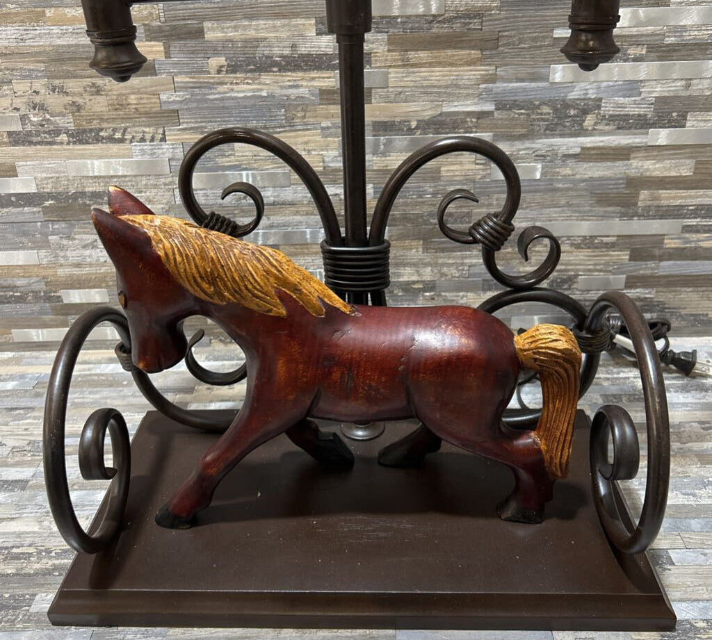 Western Style Equestrian Lamp TABLE LAMP 15w8d23h