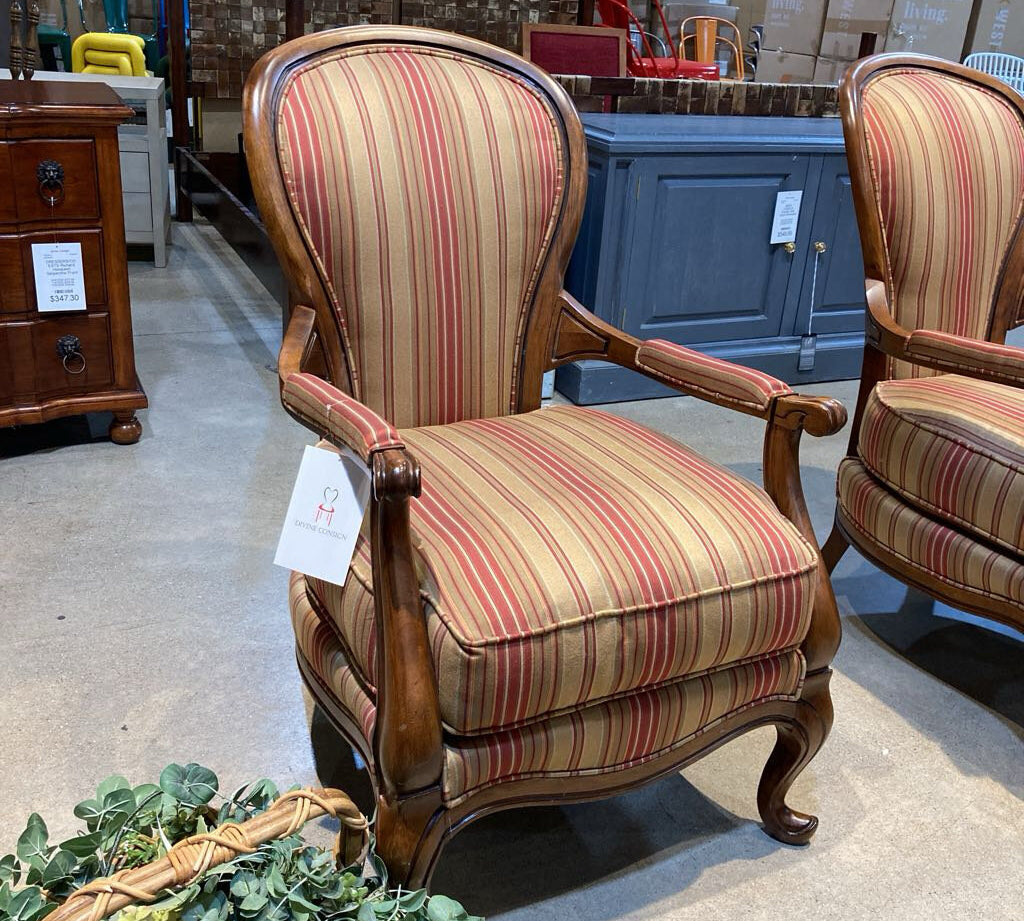 Walter E. Smithe Louis XV Style Padded Armchair CHAIR 26w28d42h