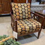 Walter E. Smithe Patterned Armchair CHAIR 27w27d34h