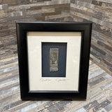 Framed Pewter Artwork "Quiet Time" By Cynthia Webb ACCESSORIES 7.5x9
