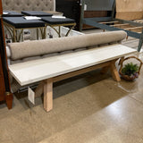 Composite & Eucalyptus Bench OUTDOOR 74w14d18h