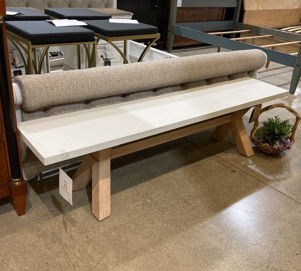 Composite & Eucalyptus Bench OUTDOOR 74w14d18h