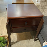 Wilshire 2-Drawer END/SIDE TABLE 22w18d27h