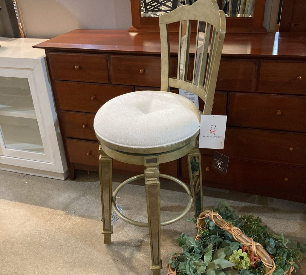 Jarnot Mirrored Swivel Stool BAR/COUNTER STOOL 18d45h