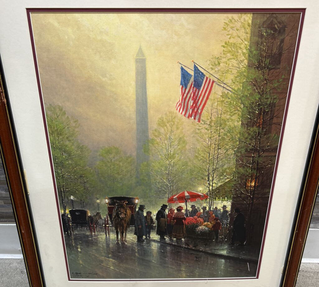 G. Harvey Pinnacle Of Freedom Framed print ART WORK 28x35