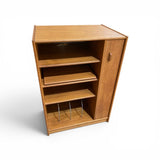 Vintage Danish Modern Teak Wood Media Cabinet FURNITURE 28w20d40h