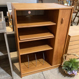 Vintage Danish Modern Teak Wood Media Cabinet FURNITURE 28w20d40h