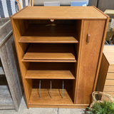 Vintage Danish Modern Teak Wood Media Cabinet FURNITURE 28w20d40h