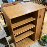 Vintage Danish Modern Teak Wood Media Cabinet FURNITURE 28w20d40h