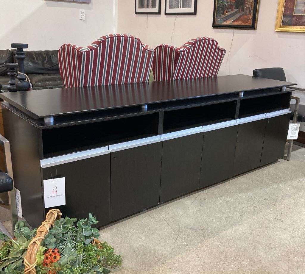 Knoll Modern 3 Cabinet Lockable Credenza BUFFET/SIDEBOARD 90Wx24Dx31.5