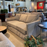 Caracole Skirted Fabric 3-Seat SOFA 86w40d31h