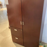Bernhardt Laminate Office Wardrobe w/ Lockable Files CABINET 36Wx19Dx75H
