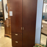 Bernhardt Laminate Office Wardrobe w/ Lockable Files CABINET 36Wx19Dx75H