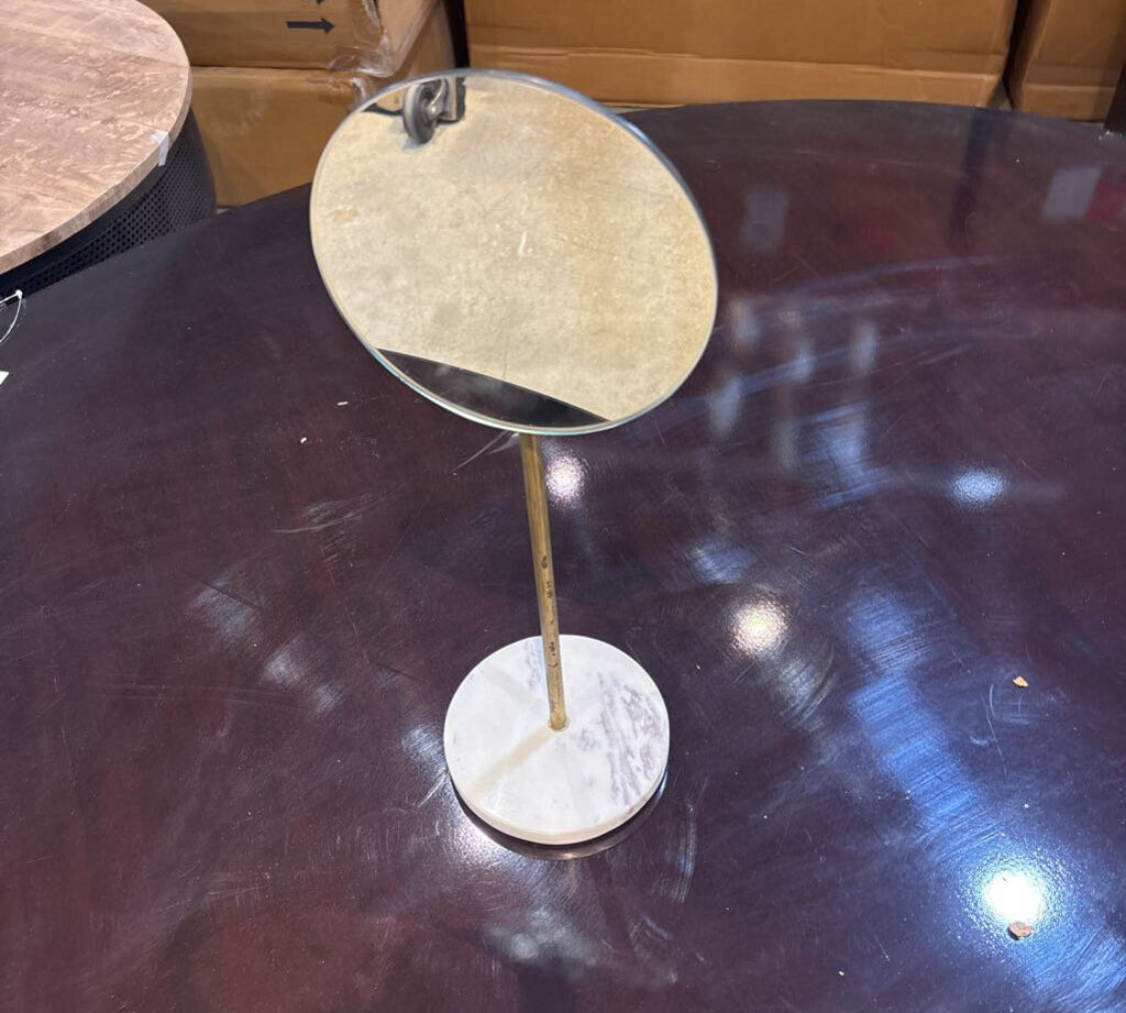 Fleur Iron Marble Mirror ACCESSORIES 6Wx5Dx16H