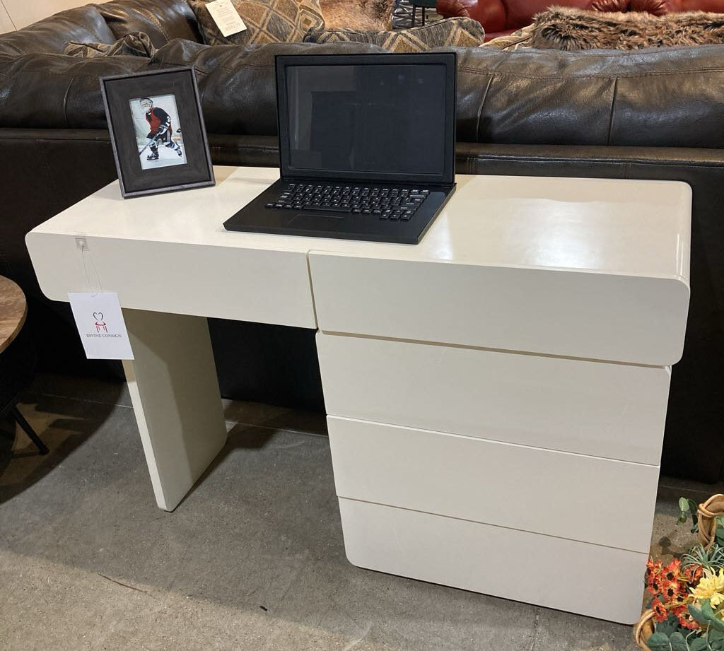 Modern Cliff Desk DESKS White 59w16d30h