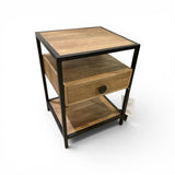 Villa2 Serban Weathered 1-Drawer NIGHTSTAND 18w16d24h