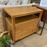 Celine 2-Drawer NIGHTSTAND Honey/Gold 28w17d27h