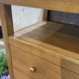Celine 2-Drawer NIGHTSTAND Honey/Gold 28w17d27h