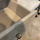 Celine 1-Drawer NIGHTSTAND Light Ash/Gold 30w19d30h
