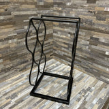 Abstract Metal Wine Rack ACCESSORIES Black 7w7d14h