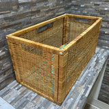 Wicker & Rattan Storage Basket w/ Decorative Base ACCESSORIES 27w13d13h