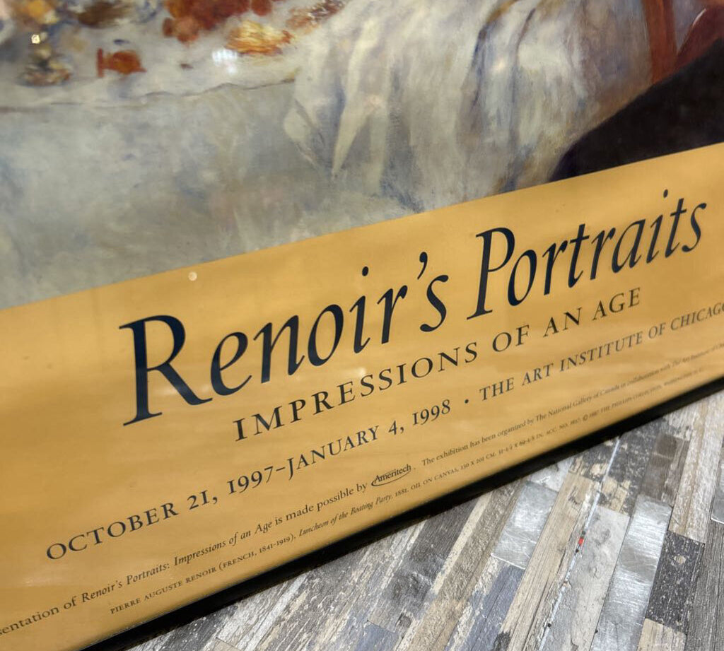 Renoir's Portraits Chicago Exhibiton Poster ART WORK 24x23