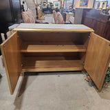 Bello Leather Console CABINET Gold/White 50w19d34h
