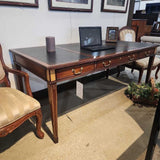 Councill Executive Leather Inlay 3-Drawer DESKS 72w36d30.5h