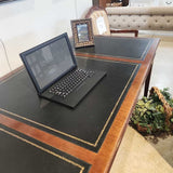 Councill Executive Leather Inlay 3-Drawer DESKS 72w36d30.5h