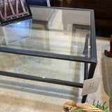 Pottery Barn Tanner Rectangular COFFEE/COCKTAIL TABLE Blackened Bronze 48w24d18.5h