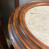 19th Century Marble Top Column Bedside Table END/SIDE TABLE 15d29h
