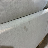 Crate & Barrel 3pc L-Shape Fine Weave SECTIONAL Off White 38Dx26H