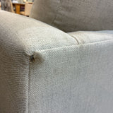 Crate & Barrel 3pc L-Shape Fine Weave SECTIONAL Off White 38Dx26H