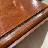 Wood Drop Leaf w/ Duncan Pfeiff Style Legs SIDE TABLE 45Wx36Dx29H