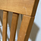 Wood Slatted Swivel Bar Height BAR/COUNTER STOOL 18w17d49h