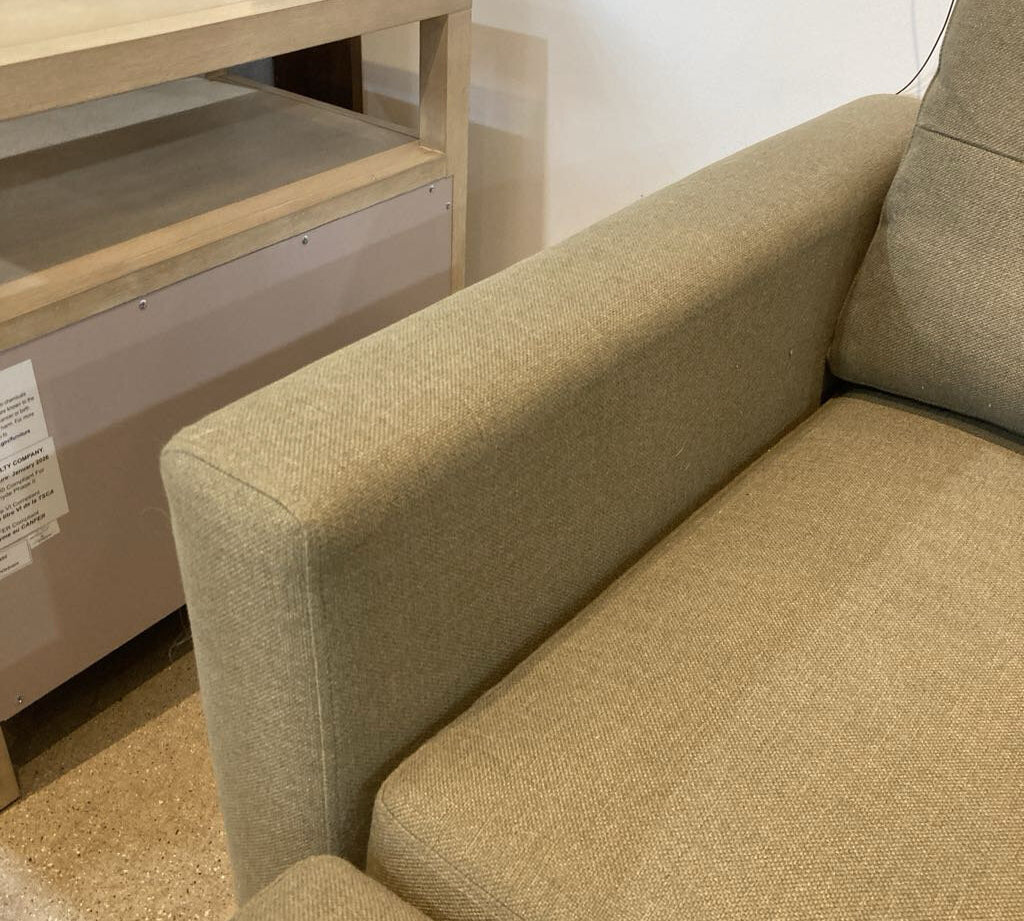 Burrow Nomad Two-Seat w/ Ottoman LOVE SEAT Moss Green 60w33d29h